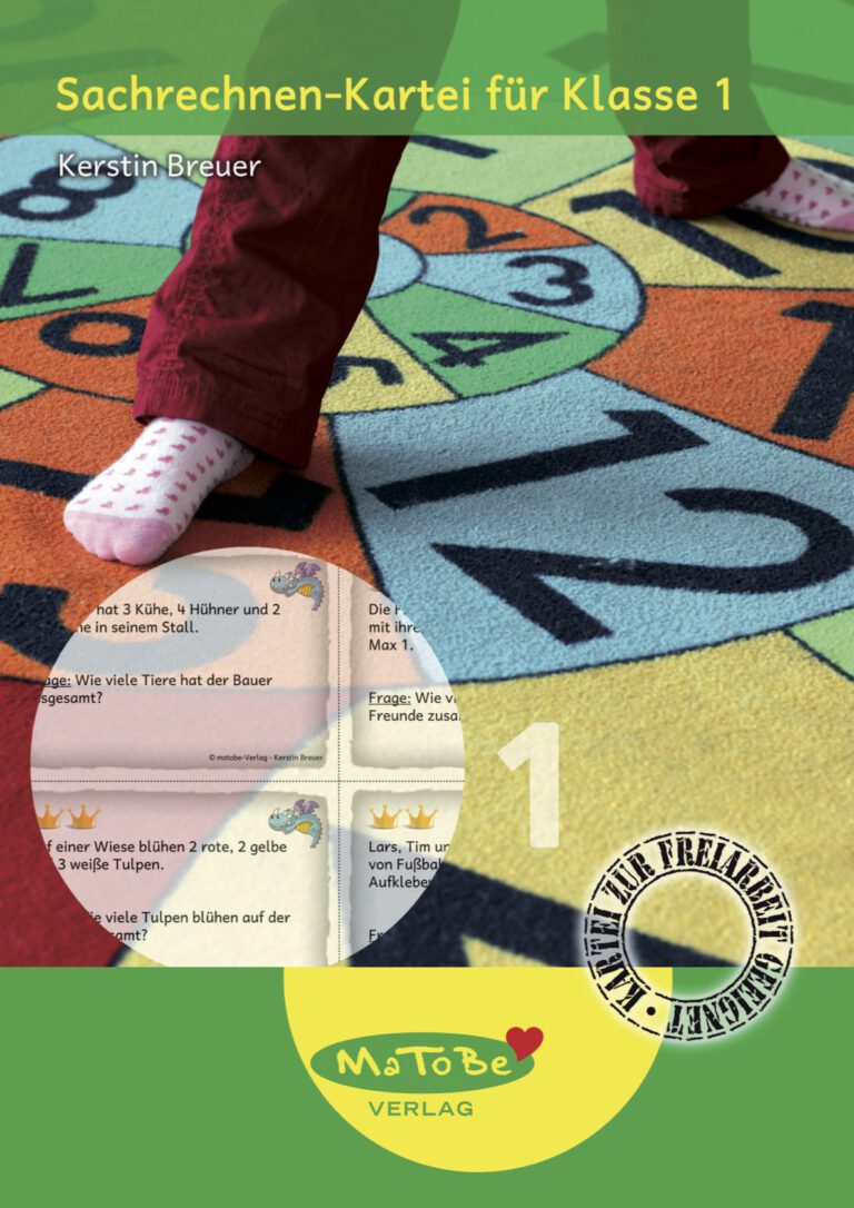 Sachrechnen Kartei für die 1. Klasse | Materialwiese
