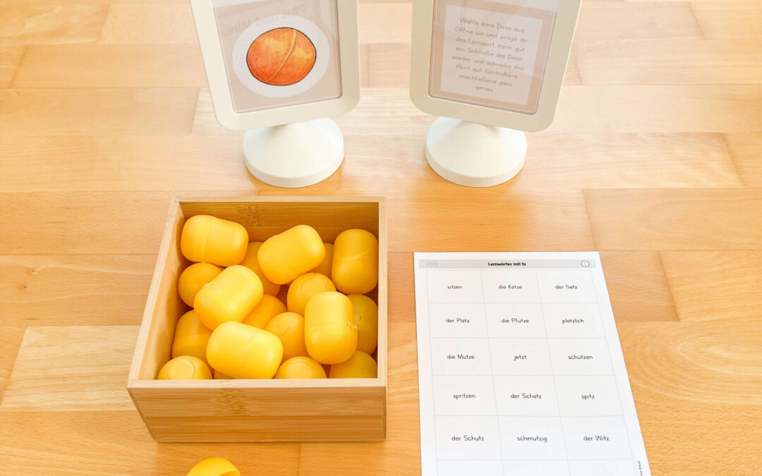 Lernwörterstation: Dosendiktat