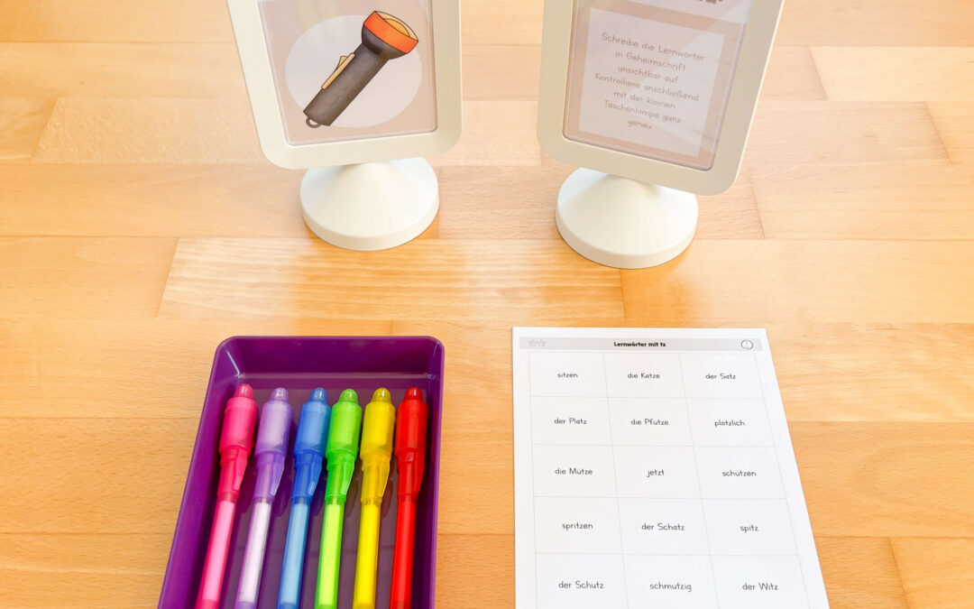 Lernwörterstation: Geheimschrift