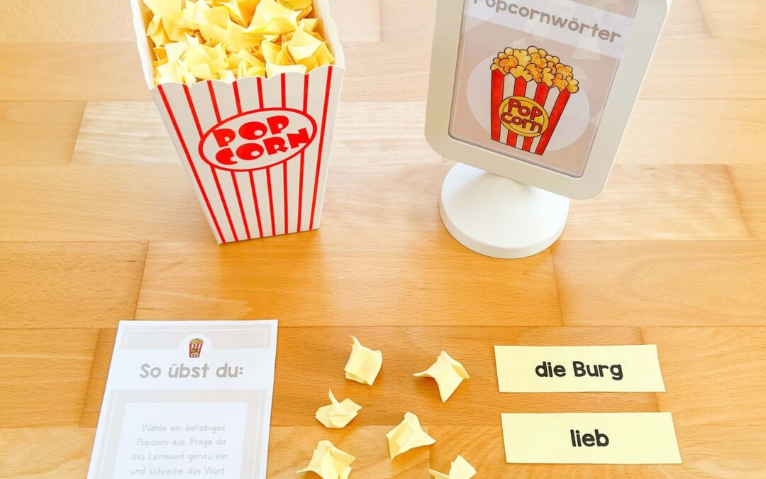 Lernwörterstation: Popcornwörter