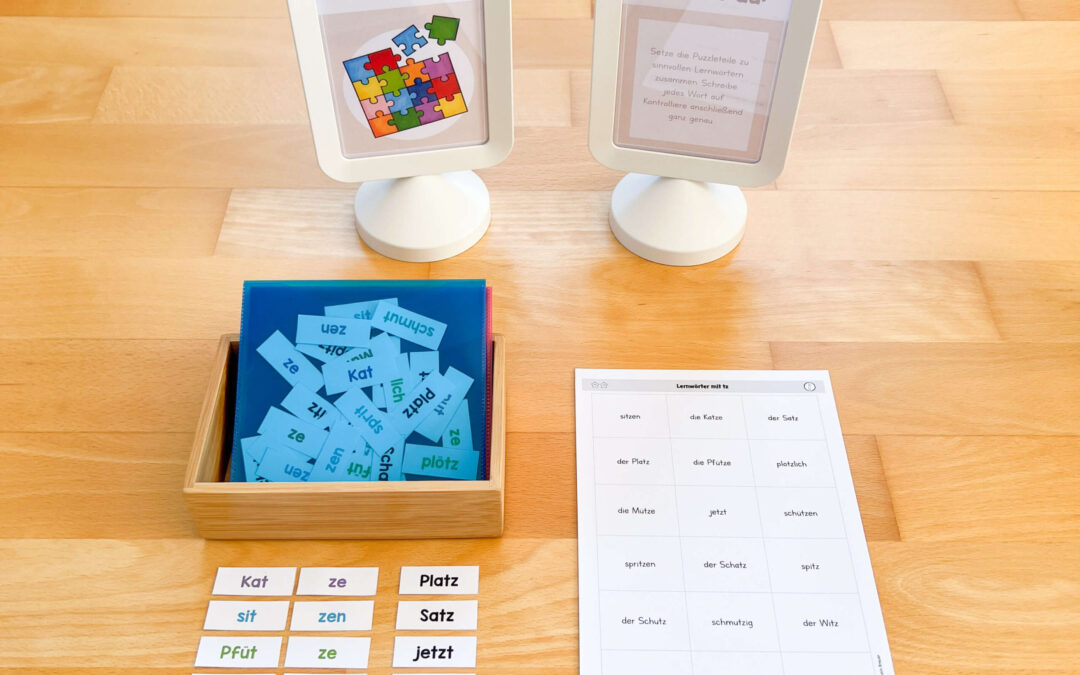 Lernwörterstation: Puzzlewörter