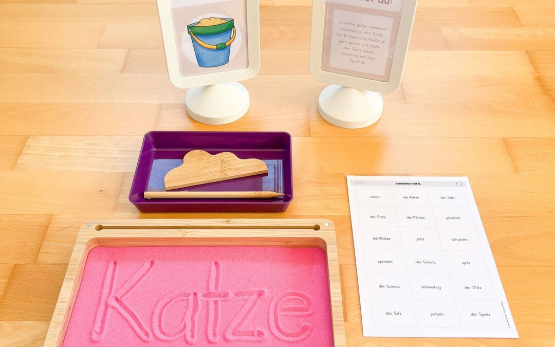 Lernwörterstation: Sandkasten