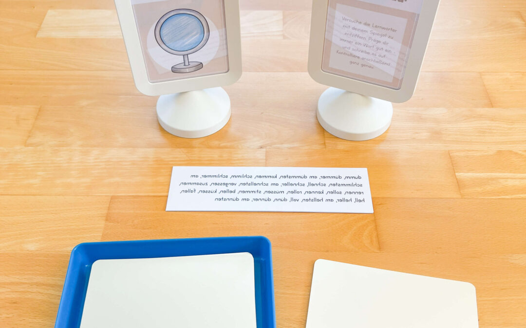 Lernwörterstation: Spiegelwörter