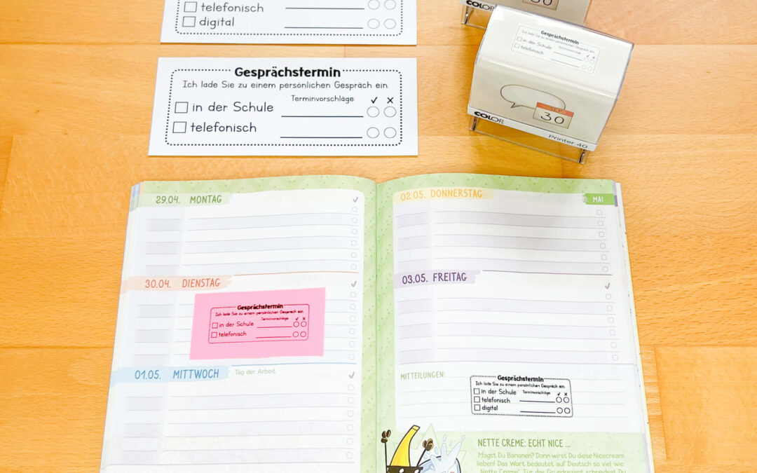Stempel für Gesprächstermine