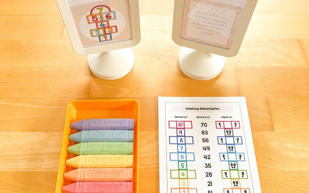 Einmaleins-Station: Reihenhüpfen