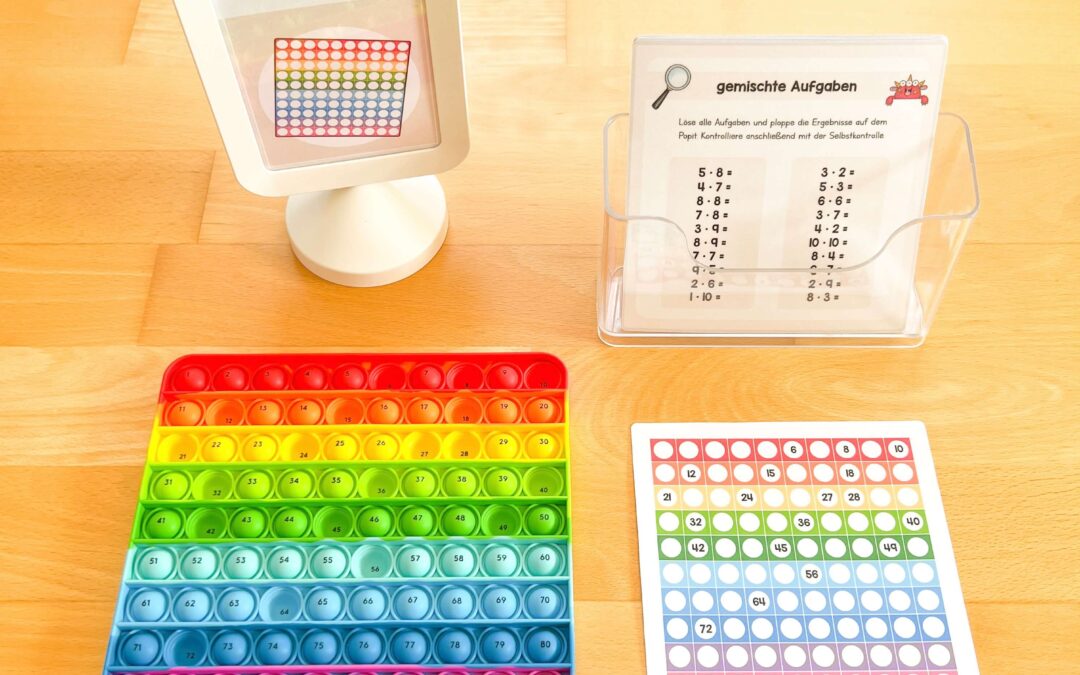 Einmaleins-Station: Jumbo Popits